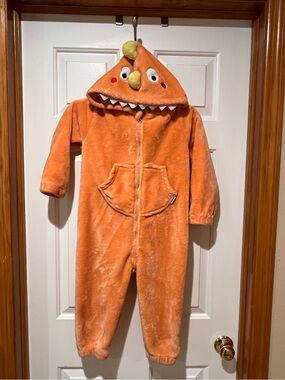 Lolanta Onesie Jumpsuit Fleece Dinosaur Pajamas Size Medium (4-5 years)